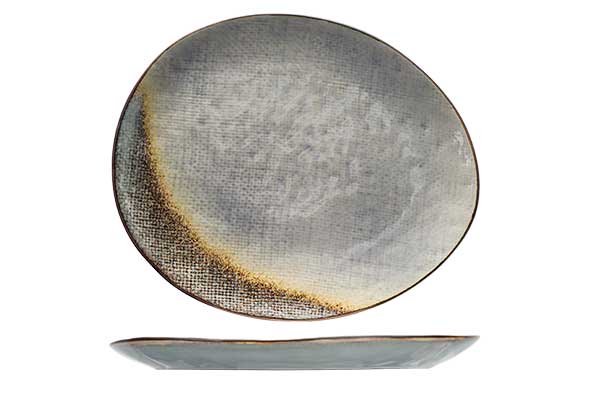Thirza Grey Assiette 27x23cm